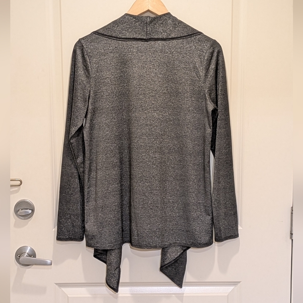 EUC Marc New York Performance S Marled Grey Stretch Fabric Yoga Sweater - Picture 6 of 6